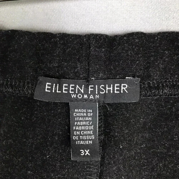Eileen Fisher Ponte Knit Stretch Pull On Pants Women's Size 3X Black Melange - Picture 7 of 15